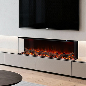 High End Customized Modern 50 Inch LED <strong>Light</strong> Embedded Heating 3 Sided Electric <strong>Fireplace</strong> <strong>for</strong> 3D <strong>Flame</strong> <strong>Effect</strong> - Product Image 6
