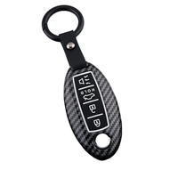 Housse de clé ABS à motif carbone pour clé intelligente pour Altima Maxima Pathfinder pour Nissan