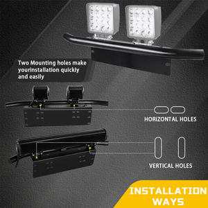 Commercio all'ingrosso alluminio LED barra luminosa staffa di montaggio <span class=keywords><strong>targa</strong></span> anteriore luce barra staffa <span class=keywords><strong>targa</strong></span> all'ingrosso Automotive - Product Image 3
