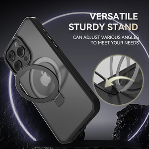 Coque magnétique en gros avec support invisible pour <span class=keywords><strong>iPhone</strong></span> 15 14 13 pro max coque de téléphone magnétique mince antichoc avec support de bague - Product Image 4