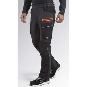 DIADORA UTILITY - 702.179839-C8817/3XL Pantalon cargo noir extensible à matériaux mixtes-PANTALON DE TRAVAIL EAN 8053607263806 - Product Image 2