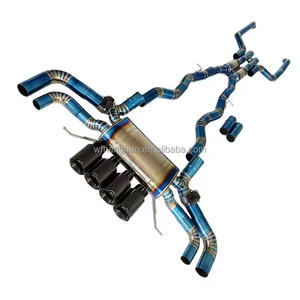 Tubo de Escape de Titanio A-HPF con Acabado Espejo para M5 F90 G90 <span class=keywords><strong>M8</strong></span> <span class=keywords><strong>M850i</strong></span> 4.4T 2018-2023, Sistema de Escape Catback Valvetronic OEM - Product Image 1