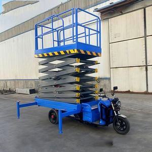 Nouvelle mini-plateforme élévatrice mobile hydraulique à ciseaux à trois roues en acier pour travaux en hauteur en extérieur - Product Image 3