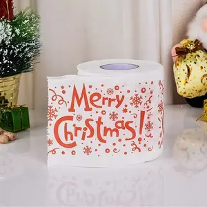 Personalized Toilet Paper Gift Christmas Toilet Tissue Roll Printed Funny Paper Roll Of Christmas Theme Paper Tissue Roll
