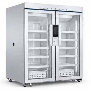 Réfrigérateur de pharmacie HYC-1030GT à double porte vitrée, réfrigérateur médical de classe II pour hôpital - Product Image 1