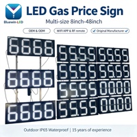 Letrero Digital LED para Exteriores para Mostrar el Precio de Combustible en Gasolineras