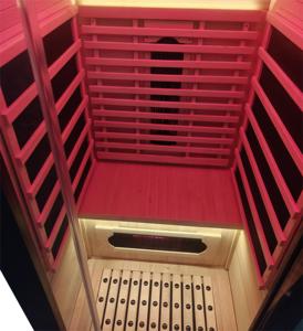 Wholesale OEM <b>Cheap</b> 1 Person Indoor Spa Far Infrared Sauna Room with Red <b>Light</b> Heaters - Product Image 3