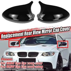Une paire de coques de rétroviseurs E90 E92, coques de rétroviseurs latéraux de voiture, remplacement direct pour BMW E90 E91 2005-2007 E92 E93 2006-2009 PRE-LCI - Product Image 1