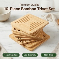 Set de Napperons de Table en Bambou Creux Isolants Thermiques Antidérapants – Luxe et Créativité pour Hôtels et Restaurants