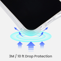 Casing Ponsel Magnetik Universal untuk iPhone 12 13 14 15 16, Pelindung Transparan Anti Benturan dengan Proteksi Jatuh 3M