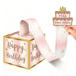 Caja de <span class=keywords><strong>Regalo</strong></span> <span class=keywords><strong>Sorpresa</strong></span> Explosiva con Dinero para <span class=keywords><strong>Cumpleaños</strong></span>, con Pegatinas de Números del 0 al 9 para Personalizar DIY, Edades 18, 21, 30, <span class=keywords><strong>50</strong></span> - Product Image 1