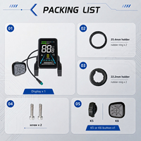 Pantalla LCD para Bicicleta Eléctrica Yolin 36V 48V 52V, Pantalla a Color VA de 3.5 Pulgadas, Protocolo UART CAN, Resistente al Agua IP66, Vidrio Templado