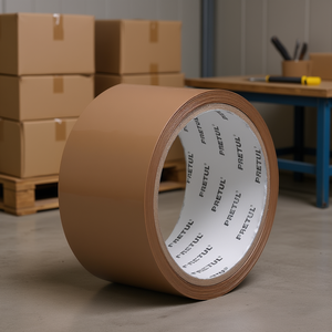 Water Activated Acrylic <b>Adhesive</b> Packing Tape 48mm X 40m BOPP Paper Backing Carton Sealing Tape by Pretul CCA-40P <b>Waterproof</b> Sin - Product Image 2