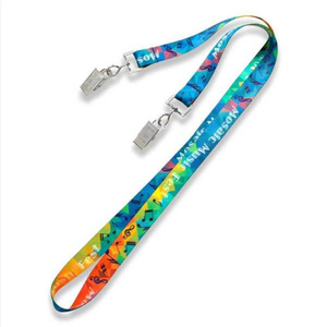 Lanière en silicone souple transparente personnalisable avec crochet métallique et support en plastique pour cartes d'identité ou de nom pour employés - Product Image 2