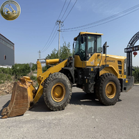 Hochwertiger SDLG955F 5-Tonnen-Schwerlast-Radlader für Bauarbeiten mit Weichai-Motor, Getriebe & Pumpe