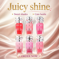 Gloss à lèvres en gros Juicy Shine, parfumé, fini brillant, hydratant, effet repulpant, gelée pour les lèvres, Mayor De Brillo Labial