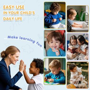 Tablero de Horarios Visual, Rectangular Grande, de Plástico, Vista Diaria, Patrón Horizontal, para Niños con Autismo, Gestión del Tiempo, Regreso a Clases, Moderno - Product Image 6