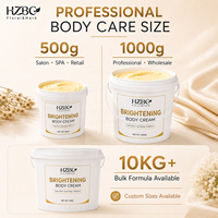Crème Corporelle Éclaircissante Marque Blanche 500g 1000g en Gros Hydratant Unifiant le Teint Anti-Taches Formule Personnalisée Fabricant OEM ODM