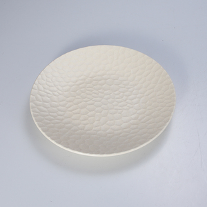 Nhà máy tùy chỉnh rèn kết cấu melamine tấm không thể phá vỡ đồng bằng màu trắng Nhựa Bộ đồ ăn Matt bề mặt nhà món ăn tấm - Product Image 4