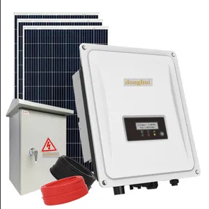 Yiwu Donghui zonne-energie systemen 5kw zonnepaneel 5000w omvormer systeem home grid