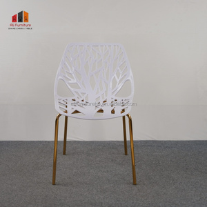 Chaise empilable en plastique pratique avec siège ventilé pour bistro en plein air, cafétéria intérieure et zones <span class=keywords><strong>de</strong></span> restauration commerciales générales - Product Image 3