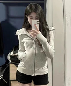 Giacca Sportiva <span class=keywords><strong>con</strong></span> <span class=keywords><strong>Cappuccio</strong></span> Stile Lulu, Casual in Pile per Yoga, <span class=keywords><strong>con</strong></span> Ricamo e Cerniera YKK, <span class=keywords><strong>Felpa</strong></span> Slim per Donne - Product Image 6