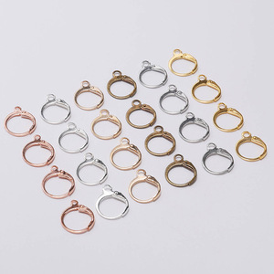 Korean Style Small Ear <b>Hooks</b> 18K Gold Plated Copper Round For <b>Earring</b> Making Jewelry Findings Components - Product Image 4