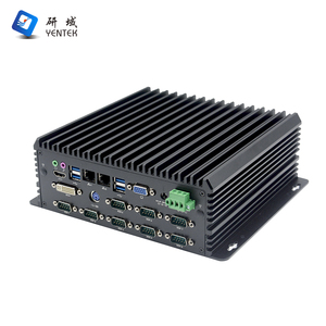 組込み産業用コンピュータ Intel I3 I5 I7 10 RS232 485 422 COM 2 LAN GPIO DVI HD VGA 4K ディスプレイ ファンレス産業用ミニPC - Product Image 1