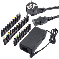 Chargeur multifonctionnel 96W 12V-24V pour ordinateur portable et téléphone portable Adaptateur universel pour PC et montre avec sortie réglable AC US