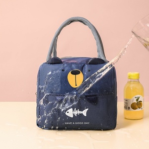 Nuovo cartone animato 3D carino Bento Bag LOGO personalizzato studente pranzo portatile isolamento termico ispessito <span class=keywords><strong>borsa</strong></span> da Picnic isolante termico - Product Image 2