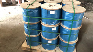 Alambre recubierto de PVC de fábrica de china, 0,5mm-6mm para malla de gaviones de cerca de eslabones de cadena - Product Image 6