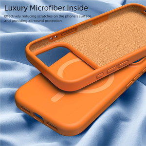 <span class=keywords><strong>Custodia</strong></span> in silicone da 3400 Gauss con interno in microfibra <span class=keywords><strong>per</strong></span> iPhone 17 Pro Max 16 Plus 15 14, design magnetico, custodie <span class=keywords><strong>per</strong></span> cellulari in silicone - Product Image 5