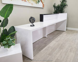 Encuentre un Mostrador de Recepción Rectangular de Madera Moderna Similar a Icon, para Hoteles y Oficinas, Muebles Comerciales Ecológicos y Duraderos - Product Image 6