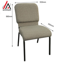 Chaises de salle et de théâtre emboîtables en métal pour églises, cinémas, salles à manger, écoles, auditoriums et gymnases