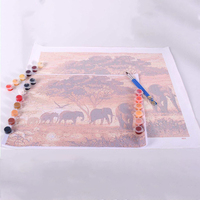 Ensemble de peinture par numéros pour adultes avec photo personnalisée 40*50 cm Peinture à l'huile par numéros pour adultes Peinture de décoration de couleur chaude