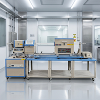 Système de dépôt chimique par évaporation amélioré par plasma (PECVD) Lab 800C avec four de séchage sous vide et plateau rotatif de 4 pouces - ALD-800X-4-PE (MGSI)