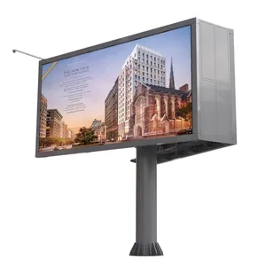 Two Sided V-shape P8 LED Screen Display Unipolar Digital Billboard Supplier