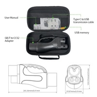 Pièces et accessoires pour véhicules électriques, adaptateur de chargeur CC GBT vers CCS2, 95 kW max, 250 A max