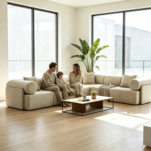 Ensemble de couvre-lits d'hôtel écologiques pour canapé modulaire en mousse, durable, rafraîchissant et confortable, emballé, MOQ Export - Product Image 1