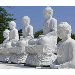 Grande jardim ao ar livre Zen pedra Buda mármore sentado Senhor Buda budista estátuas para venda - Product Image 4