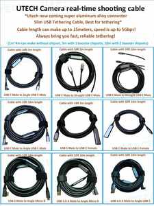 Cable de sujeción de alta calidad <span class=keywords><strong>D750</strong></span> Tethered Shooting D7100 D7200 para <span class=keywords><strong>Nikon</strong></span> <span class=keywords><strong>D750</strong></span> D7500 - Product Image 3