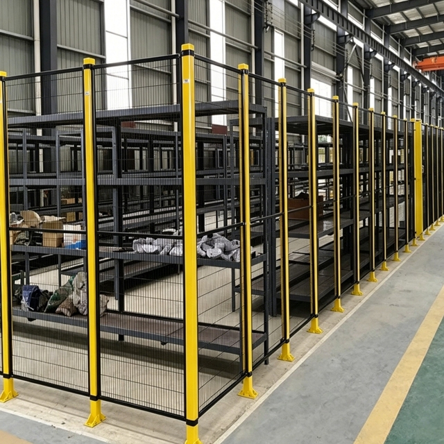 Factory Warehouse Robot Industrial Protective Fence Heavy Machinery Robotic Welding Safety Fencing