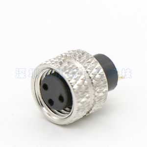 موصل ذكر M8 بـ 4 سنون، كابل دائري محمي مستقيم مع قفل لولبي، مقاوم للماء IP67، موصلات من سبائك الزنك بـ 3~8 سنون - Product Image 3