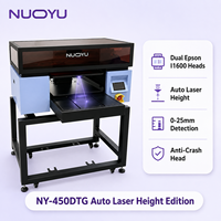Imprimante DTG Nuoyu nouvelle génération à réglage automatique de la hauteur au laser, double tête Epson I1600, machine à encre pigmentaire textile