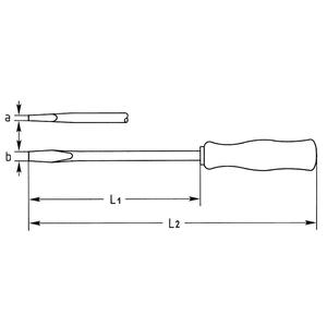 ไขควงของวิศวกร Heyco 01437025080สำหรับสกรูสล็อตธรรมดา - Product Image 2