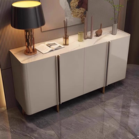 Ensembles de meubles de luxe modernes en bois massif pour salon/salle à manger/cuisine avec buffets commerciaux, tables d'appoint et armoires de rangement