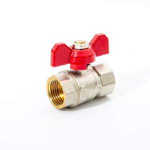 Aike 1/2 "Brass nước bóng Van bướm xử lý áp lực cao nữ chủ đề Brass bóng van - Product Image 3