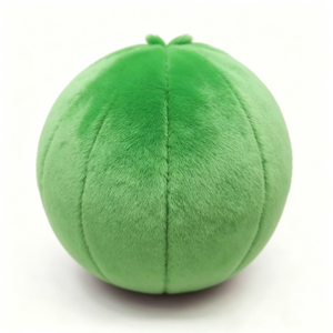 Pelota de peluche verde redonda personalizada, pelota de peluche con cara sorprendida, pelota de peluche antiestrés con cara emotiva, lindo peluche redondo con personaje. - Product Image 2