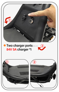 Nouvelle trottinette électrique BU** E3 MAX Michael Sha Viper 72V 40Ah LG, 110 km/h, 1500Wx2, puissante, pliable, avec écran TFT Wave - Product Image 5