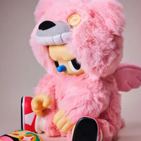 Marchandises authentiques YOOT TOY REBEL Bear Clown Bear Pinocchio Plush Doll Trendy Ornaments